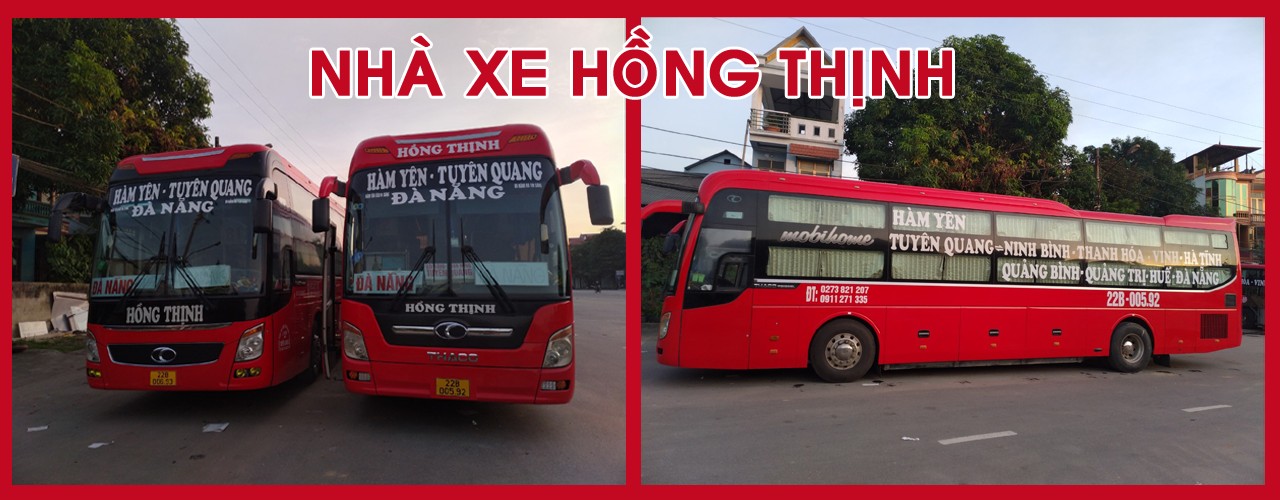 Xe khách Hồng Thịnh trên đường cao tốc