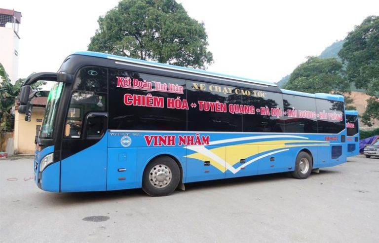Nhà xe Vinh Nhâm với dàn xe giường nằm chất lượng cao.