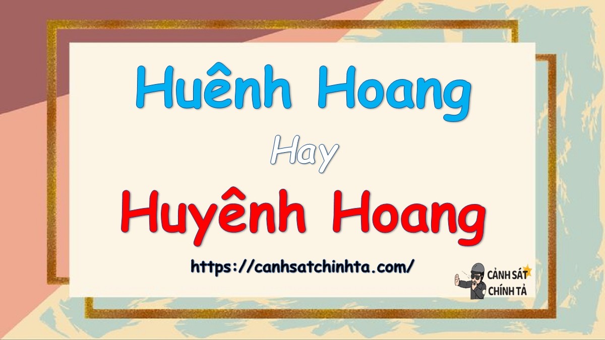 Huênh hoang hay huyênh hoang